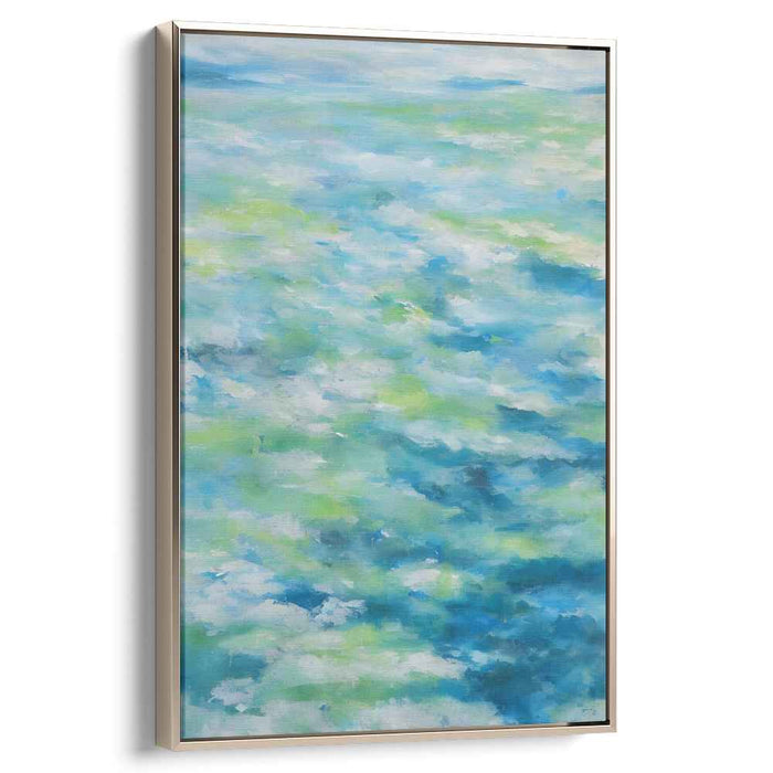 Fluidic Abyss: Abstract Ocean Waves Canvas Art