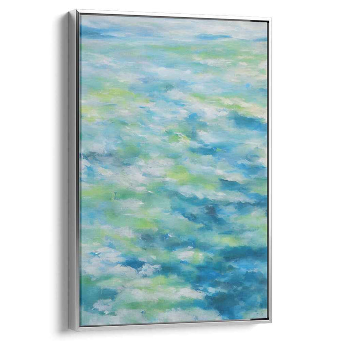 Fluidic Abyss: Abstract Ocean Waves Canvas Art