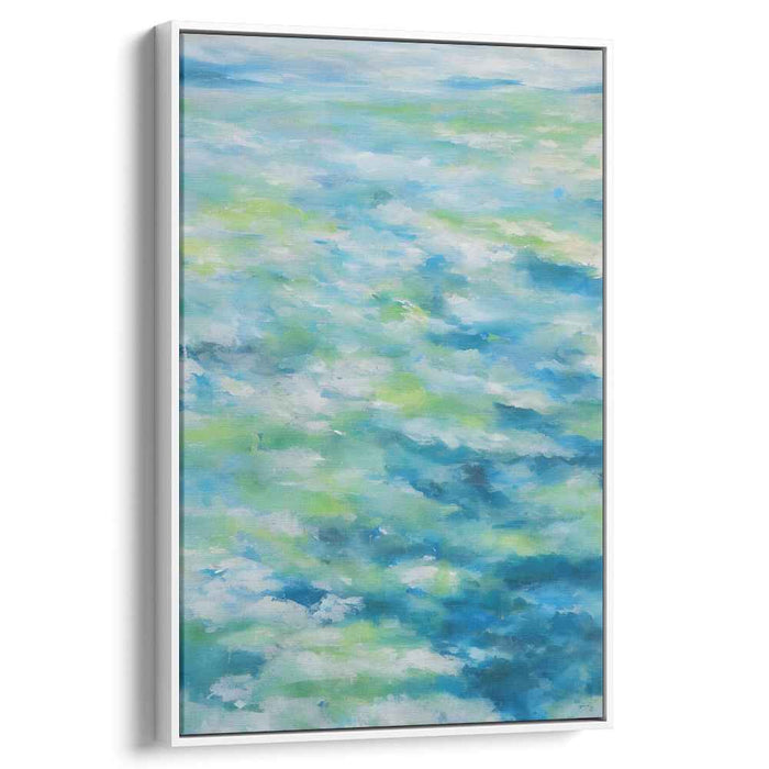Fluidic Abyss: Abstract Ocean Waves Canvas Art