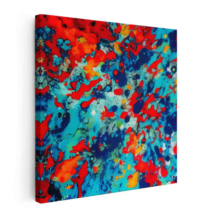 Blue Abstract Splatter #008