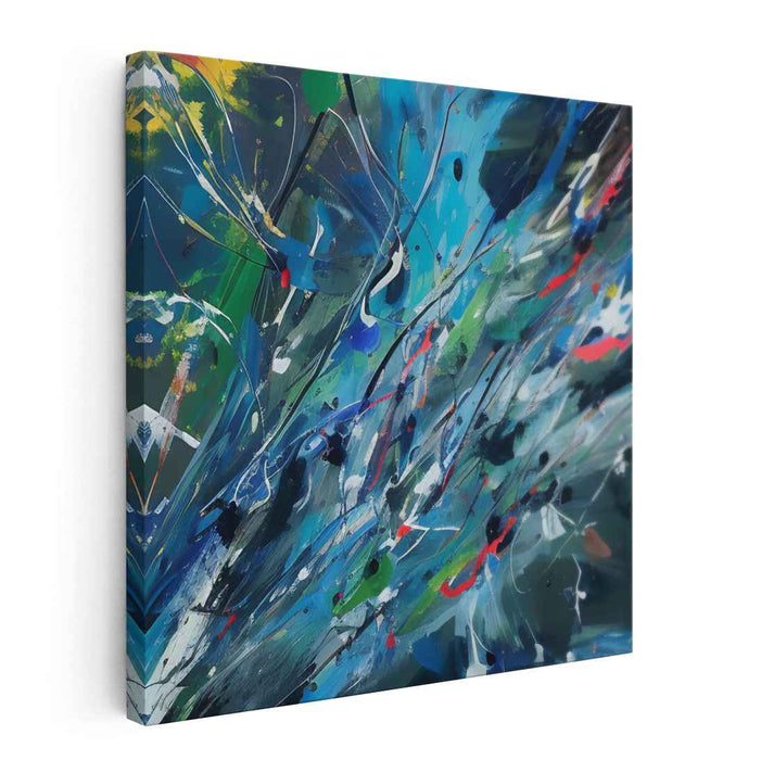Symphonic Abstract Harmony: Abstract Art Symphony Canvas Art Print