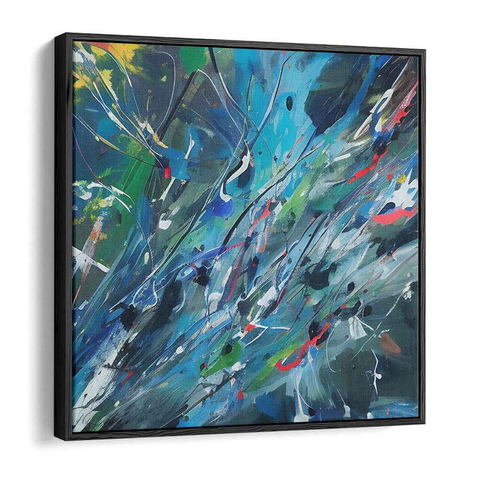 Symphonic Abstract Harmony: Abstract Art Symphony Canvas Art Print