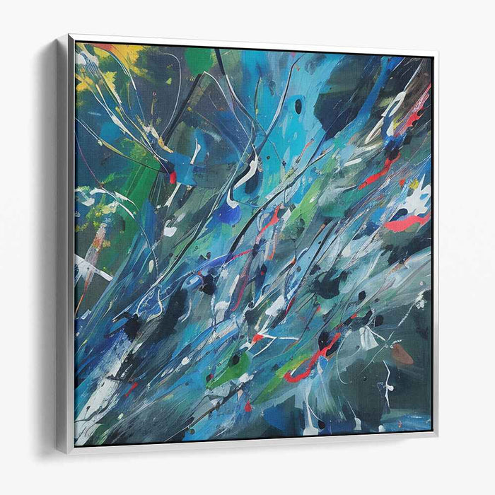 Symphonic Abstract Harmony: Abstract Art Symphony Canvas Art Print
