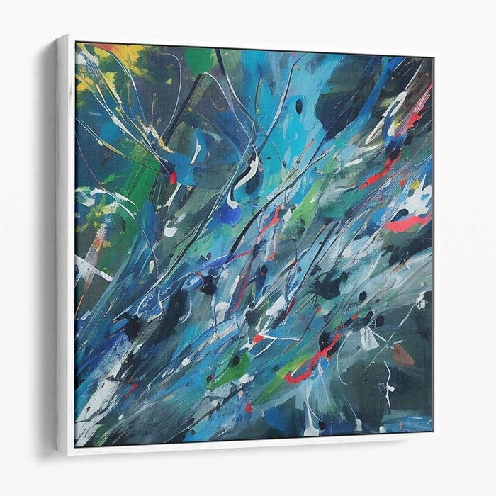 Symphonic Abstract Harmony: Abstract Art Symphony Canvas Art Print