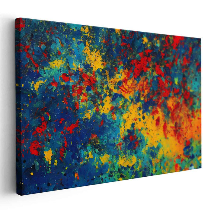 Blue Abstract Splatter #107