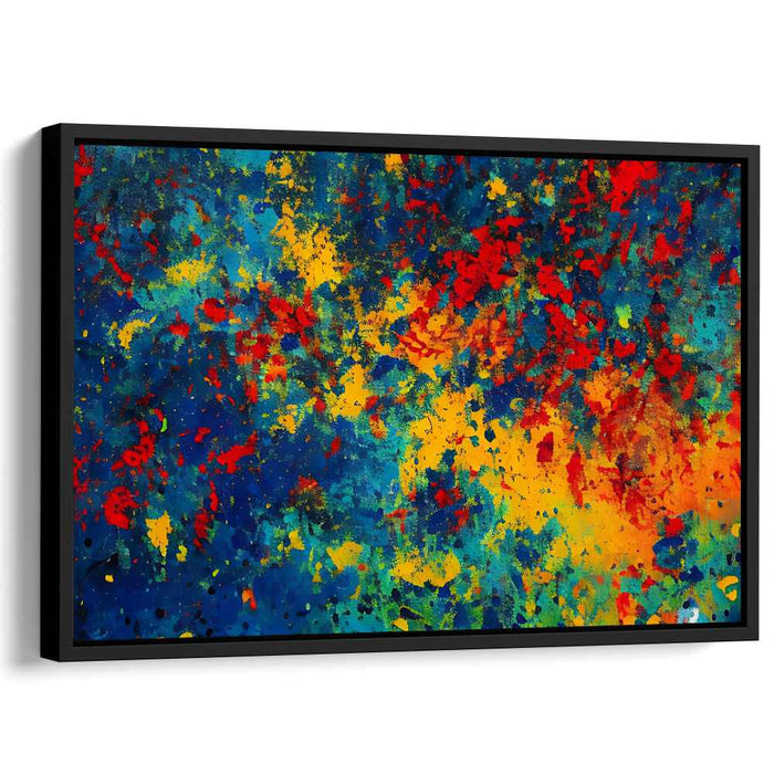 Blue Abstract Splatter #107