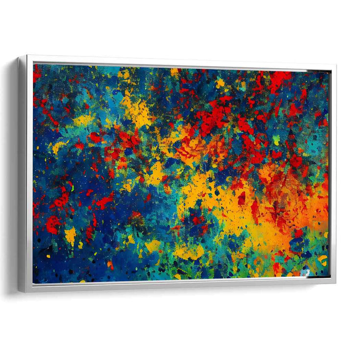 Blue Abstract Splatter #107