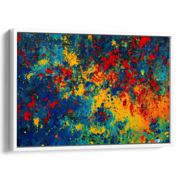 Blue Abstract Splatter #107