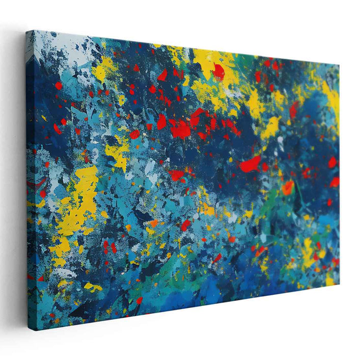 Blue Abstract Splatter #111