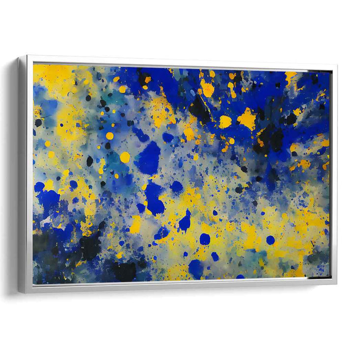 Blue Abstract Splatter #133