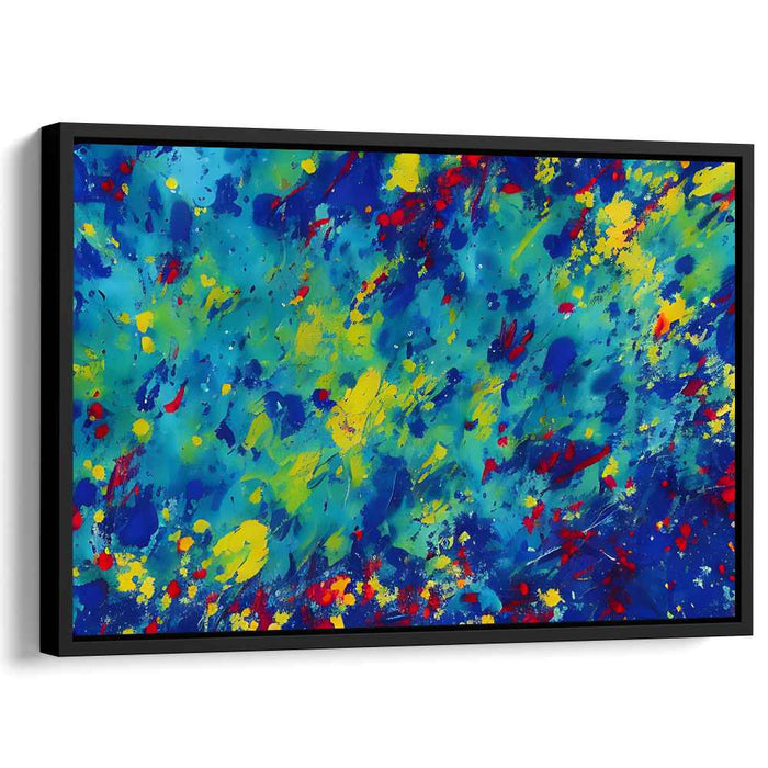 Abstracted Infusion: Vibrant Abstract Expressionist Canvas Art Print