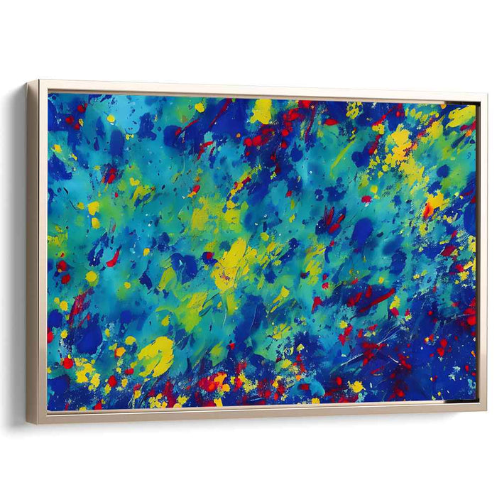 Abstracted Infusion: Vibrant Abstract Expressionist Canvas Art Print