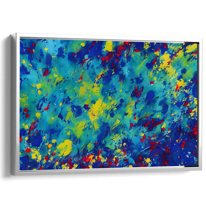 Abstracted Infusion: Vibrant Abstract Expressionist Canvas Art Print