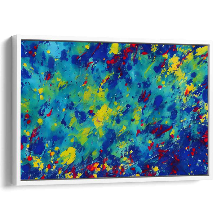 Abstracted Infusion: Vibrant Abstract Expressionist Canvas Art Print