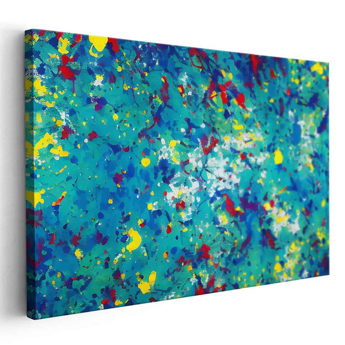 Blue Abstract Splatter #140