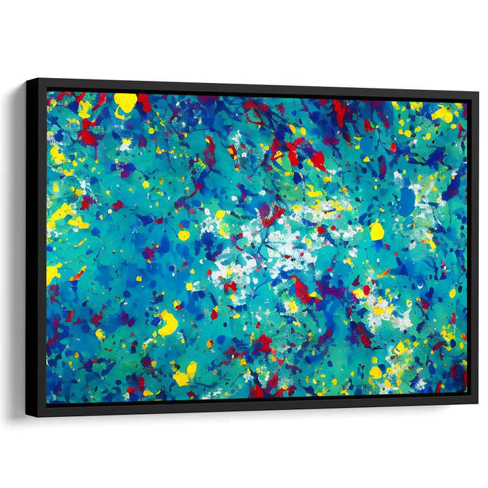 Blue Abstract Splatter #140