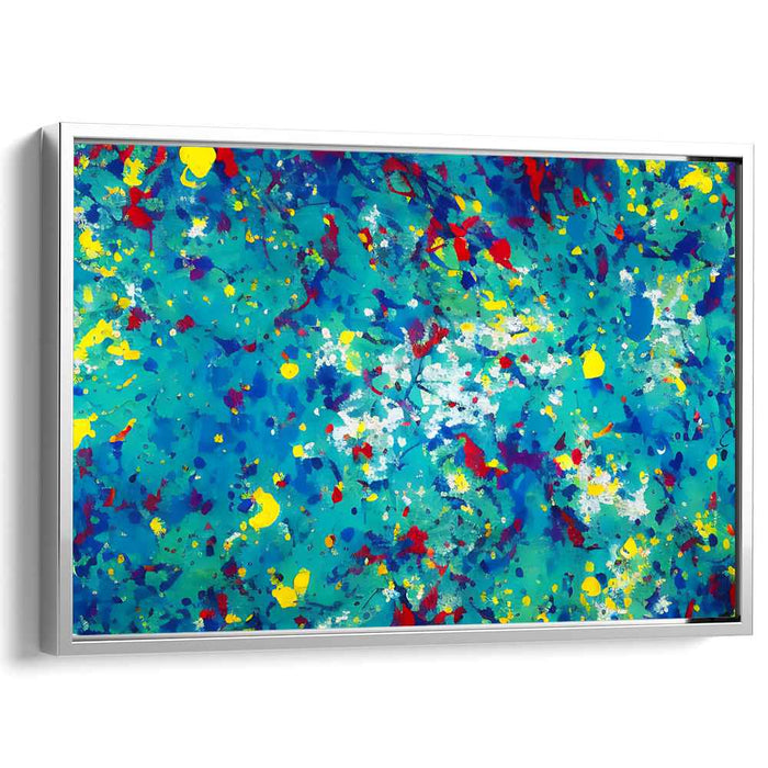 Blue Abstract Splatter #140