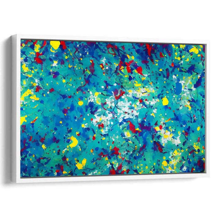 Blue Abstract Splatter #140