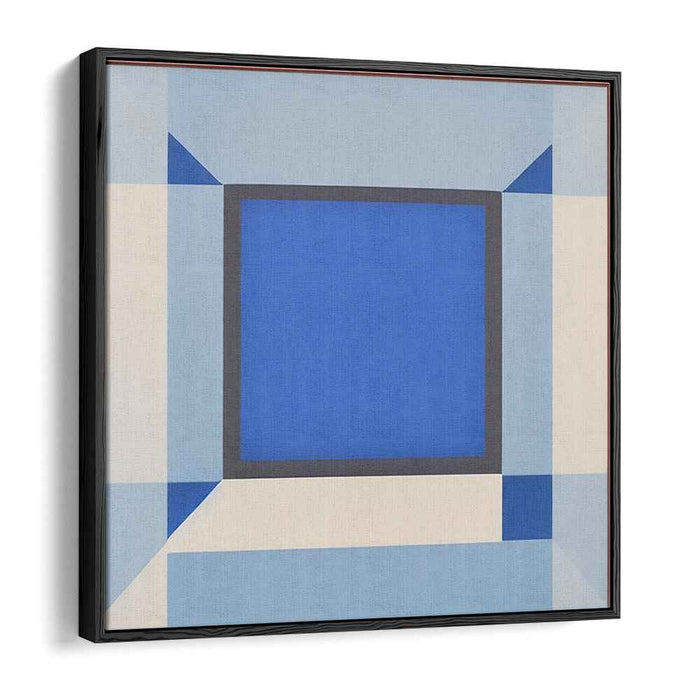 Whispers in Cerulean Mist: Blue Abstract Canvas Art