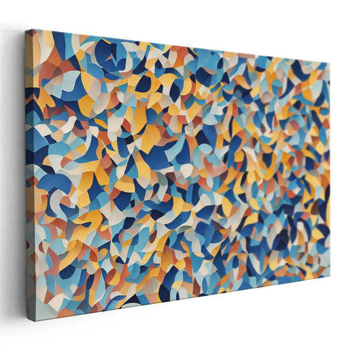 Blue Cubism Ovals #108