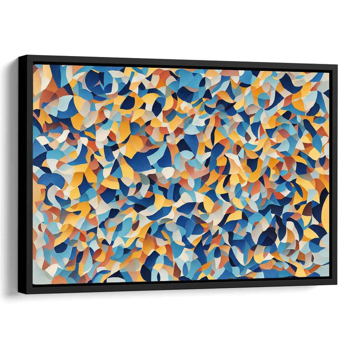 Blue Cubism Ovals #108