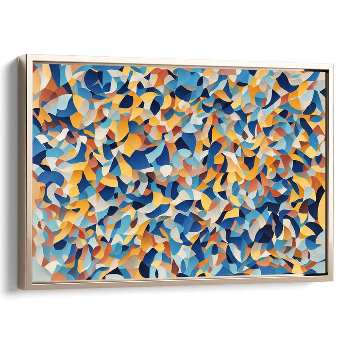 Blue Cubism Ovals #108