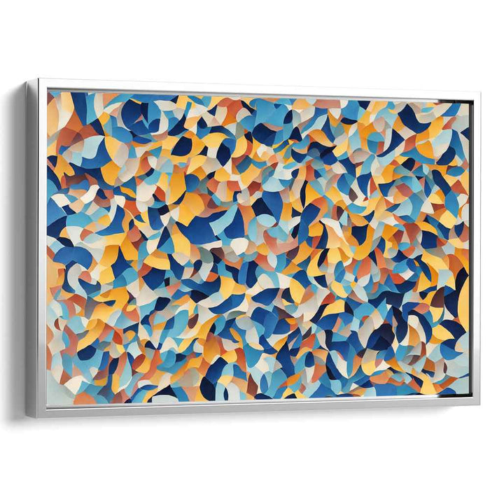 Blue Cubism Ovals #108