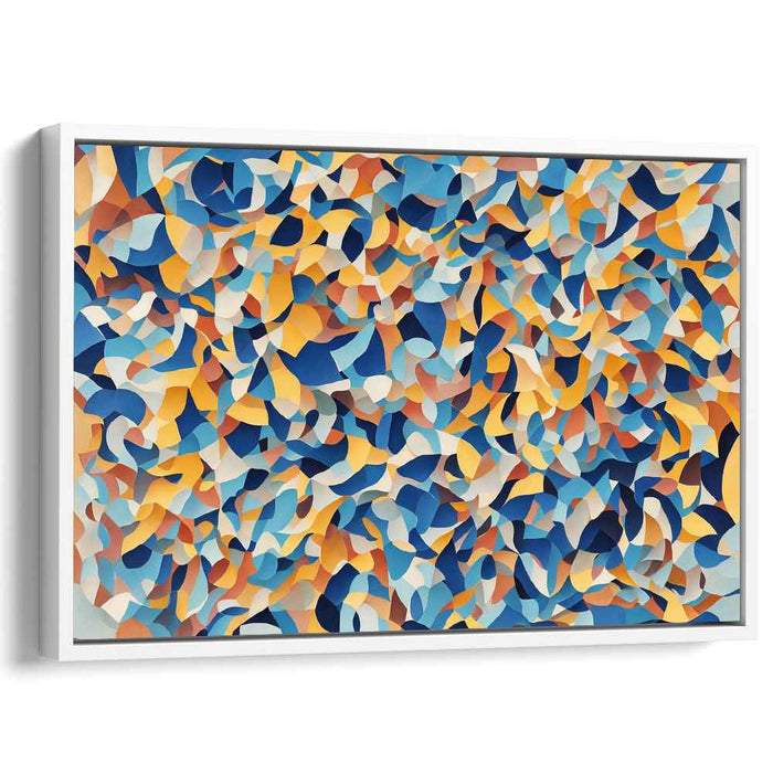 Blue Cubism Ovals #108