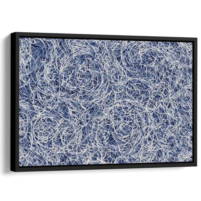 Blue Cubism Ovals #110