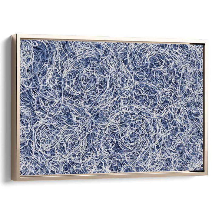 Blue Cubism Ovals #110