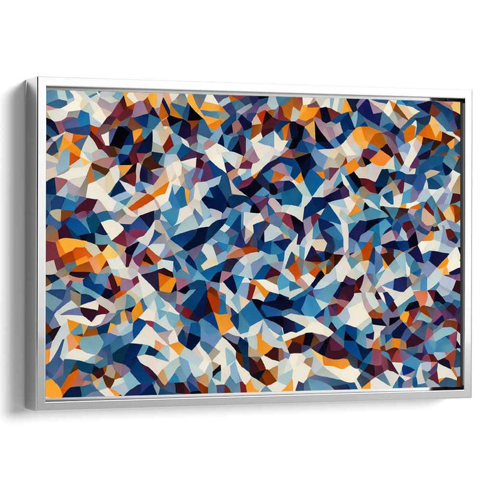 Chaos in Colorful Fragments: Modern Abstract Mosaic Canvas Art