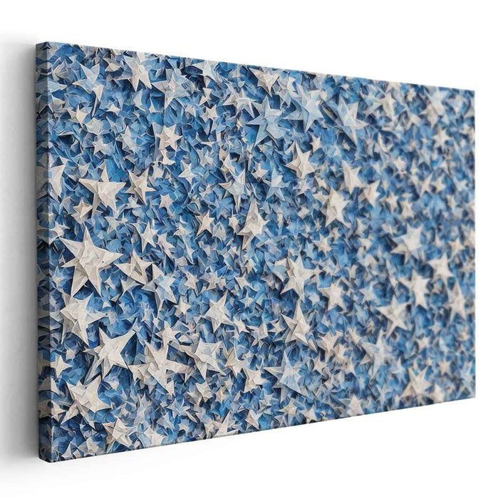 Blue Cubism Stars #103