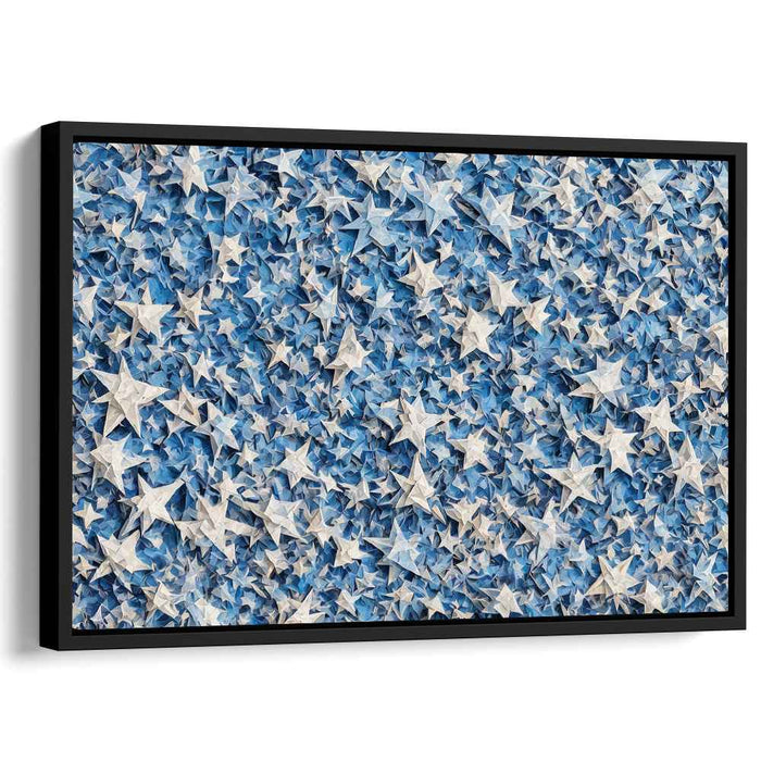 Blue Cubism Stars #103