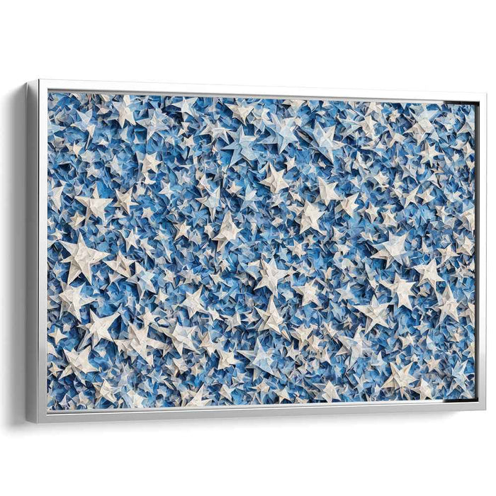 Blue Cubism Stars #103