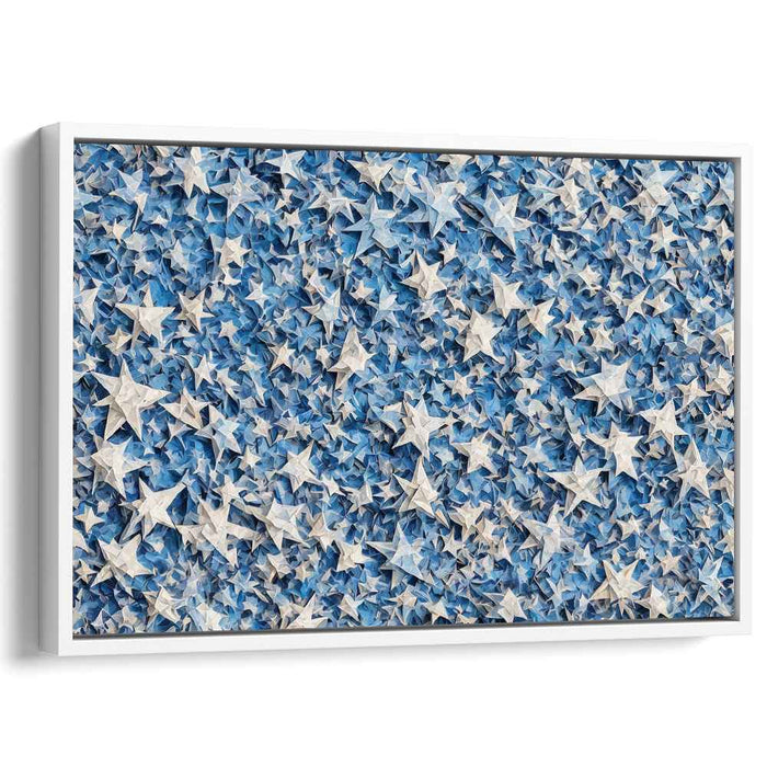 Blue Cubism Stars #103