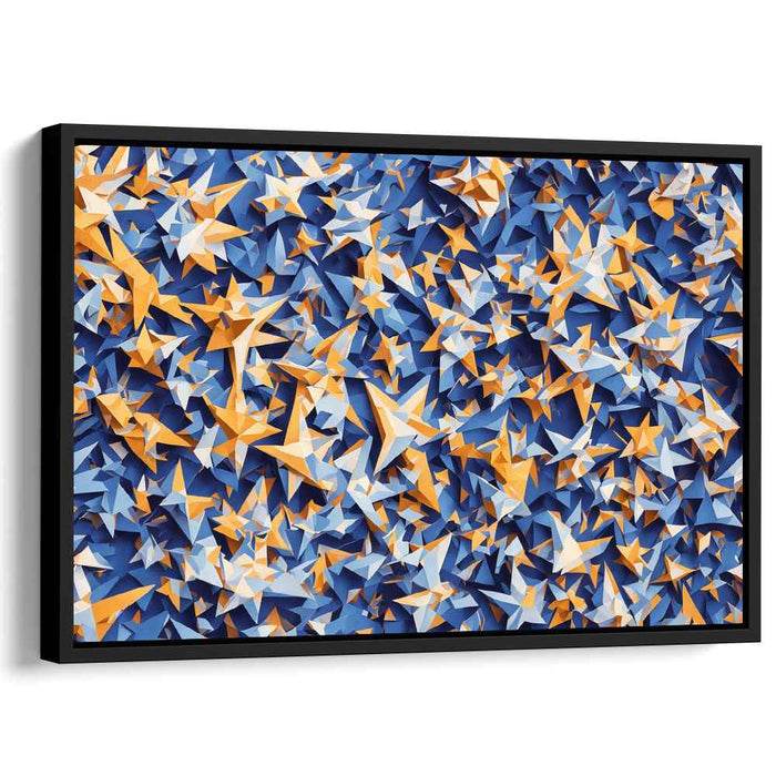 Blue Cubism Stars #130