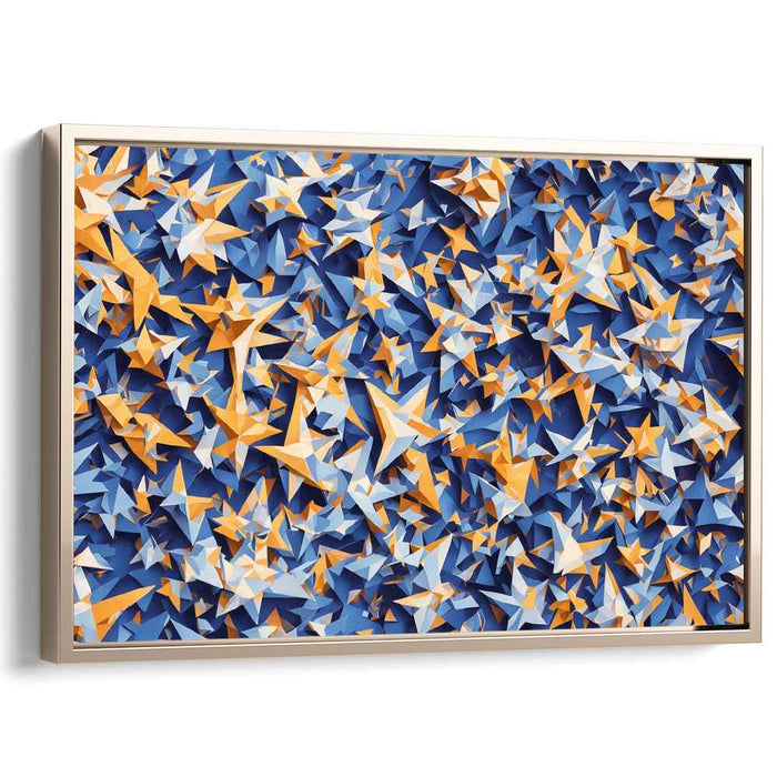 Blue Cubism Stars #130