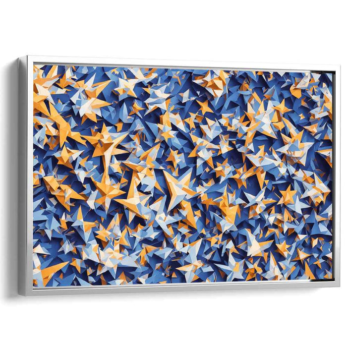 Blue Cubism Stars #130