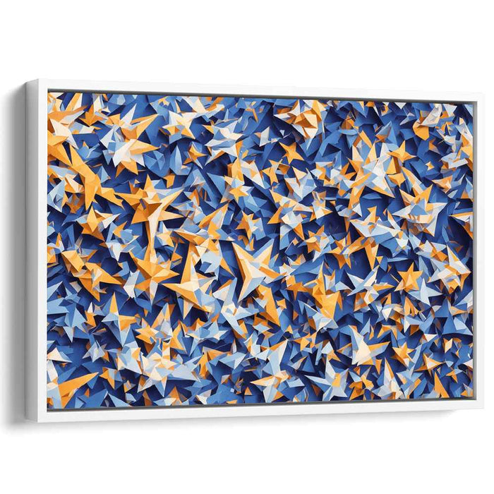 Blue Cubism Stars #130