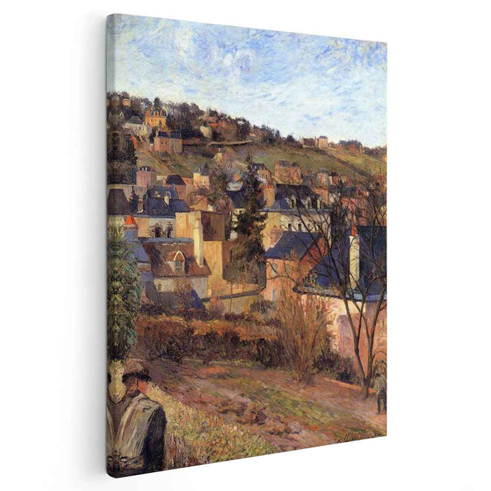 Blue roofs of Rouen (1884) by Paul Gauguin