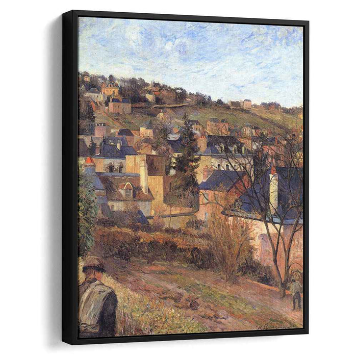 Blue roofs of Rouen (1884) by Paul Gauguin