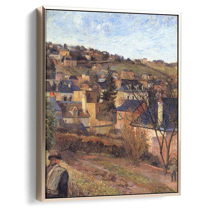 Blue roofs of Rouen (1884) by Paul Gauguin
