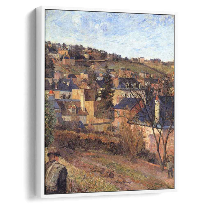 Blue roofs of Rouen (1884) by Paul Gauguin