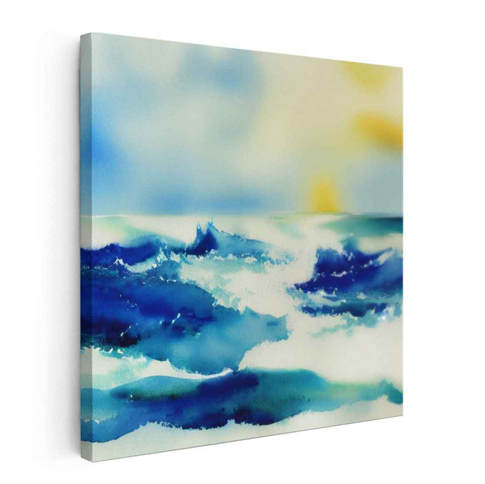 Blue Watercolor Sea #003