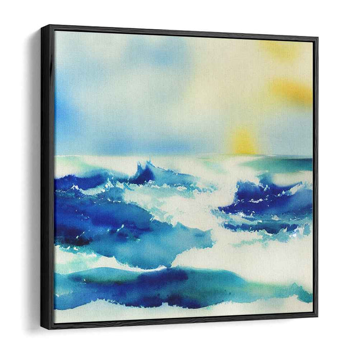 Blue Watercolor Sea #003