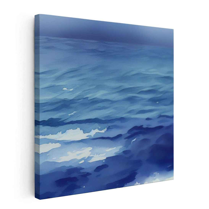Tides In Frame: Impressionist Ocean Landscape Canvas Art Print
