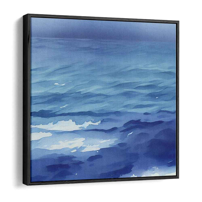 Tides In Frame: Impressionist Ocean Landscape Canvas Art Print