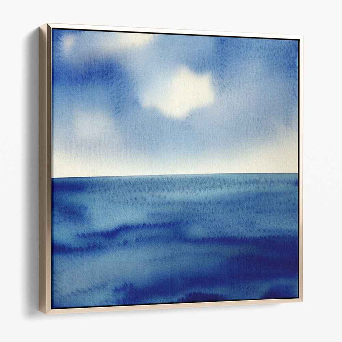 Blue Watercolor Sea #013