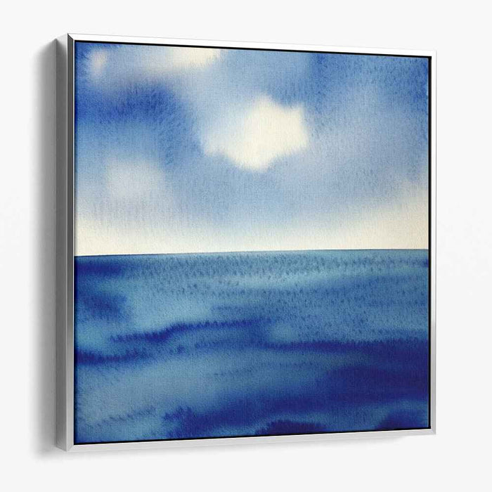 Blue Watercolor Sea #013