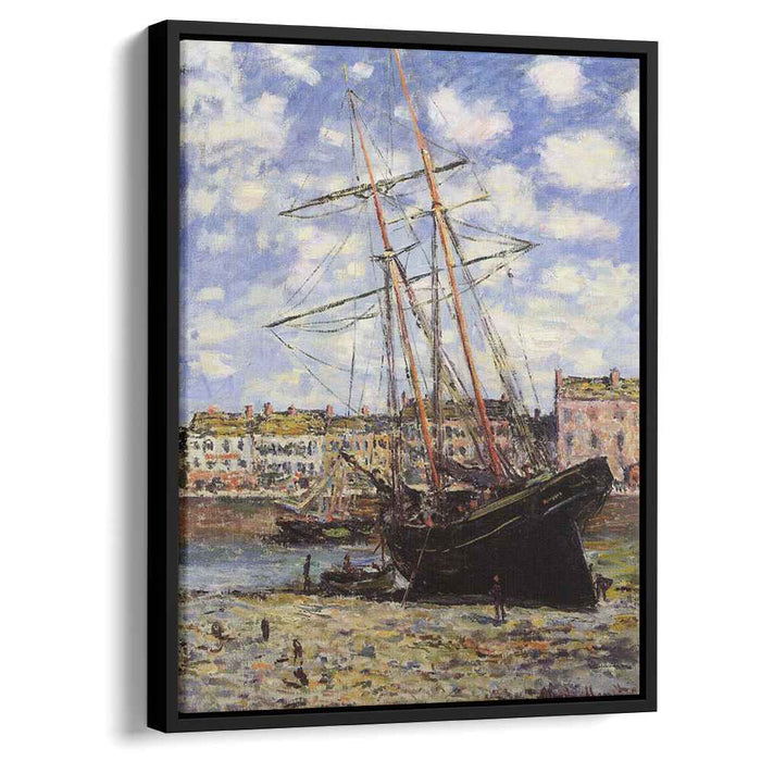 Boat at Low Tide at Fecamp (1881) by Claude Monet